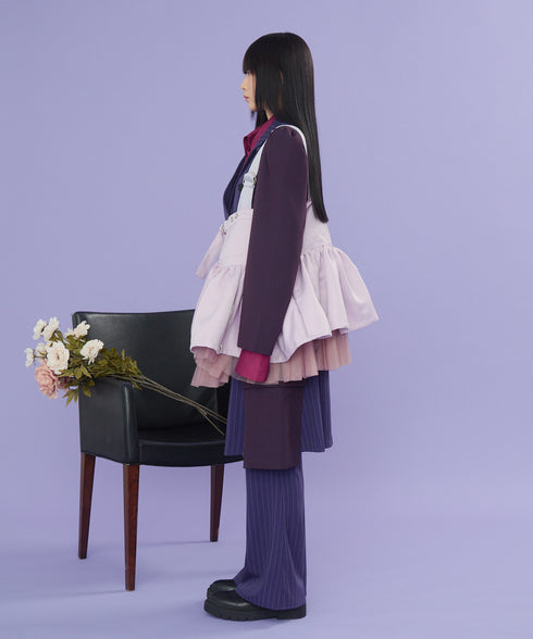 ストライプラップスカート&フレアパンツ