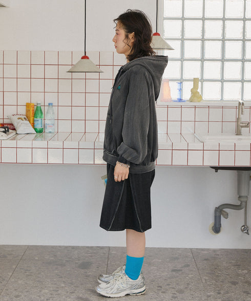 セーラーフードヴィンテージジップパーカー