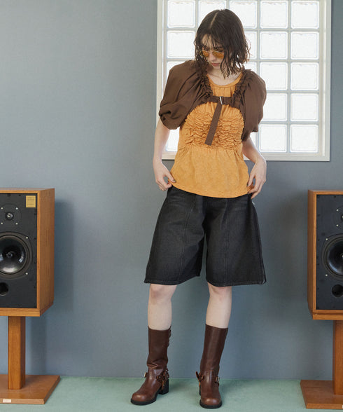 マルチウェイアレンジフリルトップス