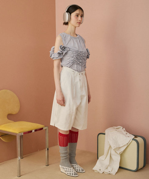 マルチウェイアレンジフリルトップス