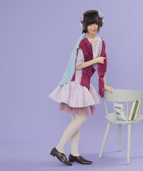 2WAYボリュームレイヤーチュニックベスト