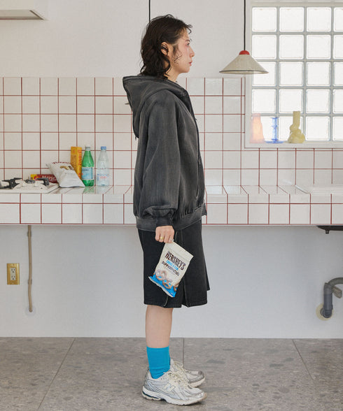 セーラーフードヴィンテージジップパーカー