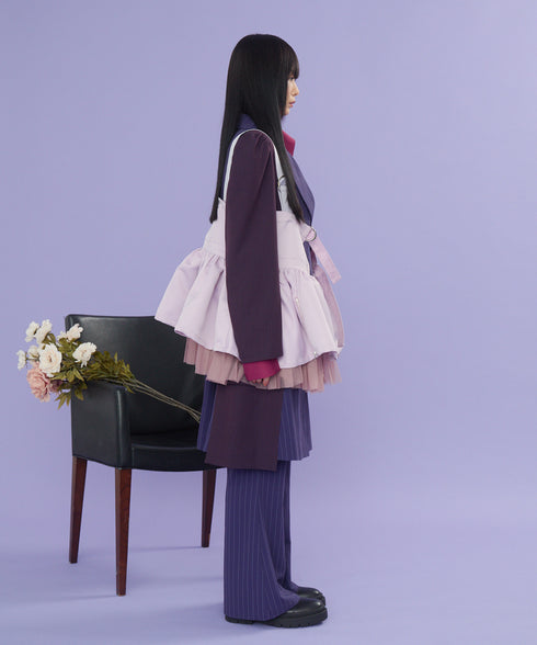 ストライプラップスカート&フレアパンツ