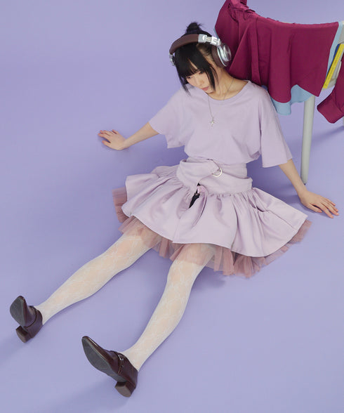 2WAYボリュームレイヤーチュニックベスト