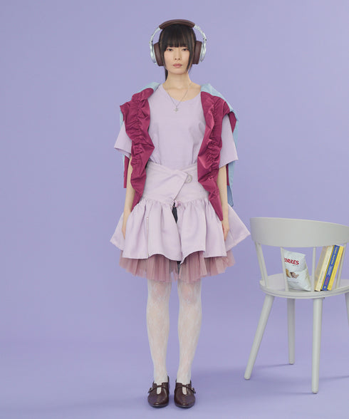 2WAYボリュームレイヤーチュニックベスト