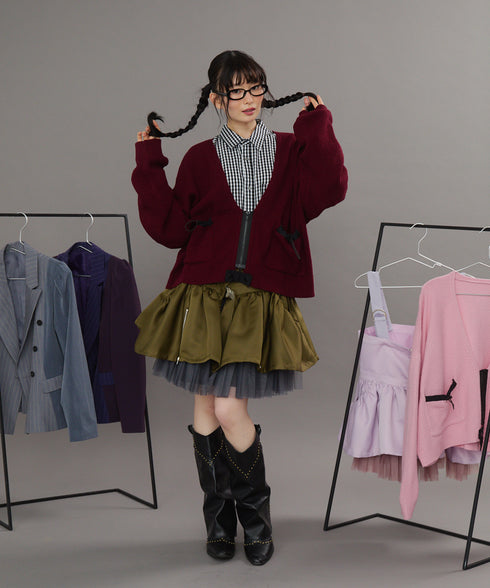 2WAYボリュームレイヤーチュニックベスト