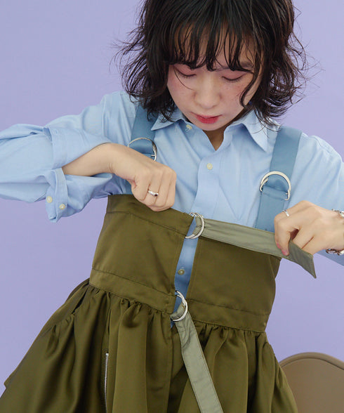 2WAYボリュームレイヤーチュニックベスト