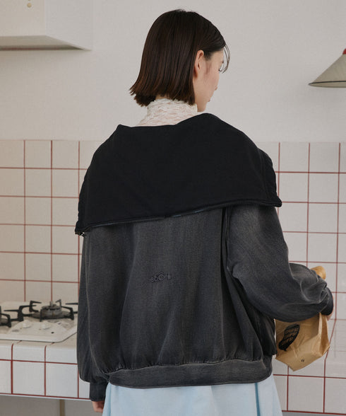 セーラーフードヴィンテージジップパーカー