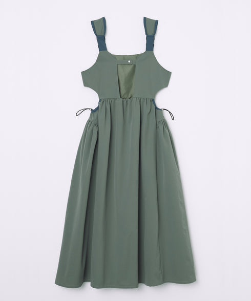 バックルショルダームードワンピース