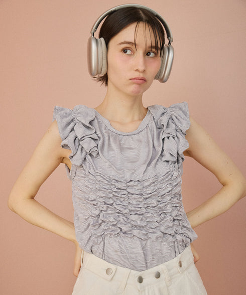 マルチウェイアレンジフリルトップス