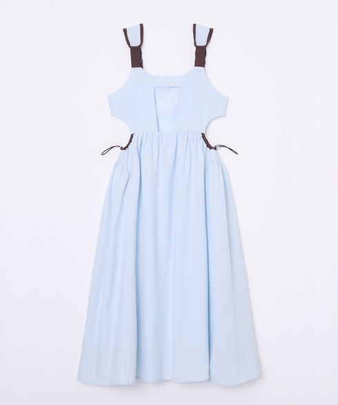 バックルショルダームードワンピース