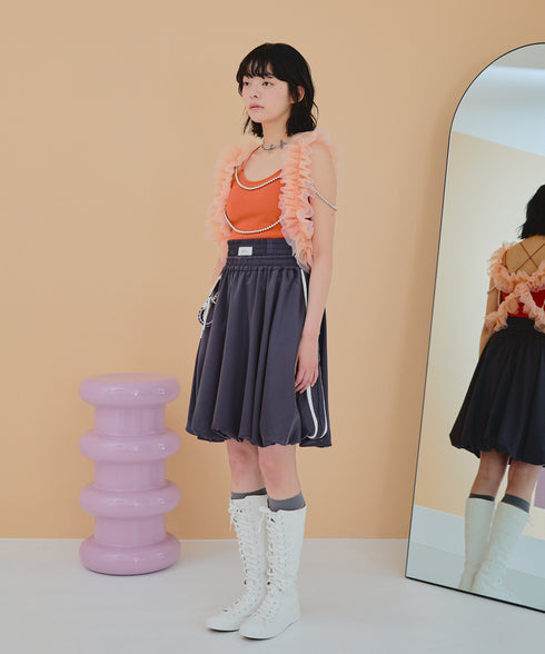 ボクシーバルーンスカート