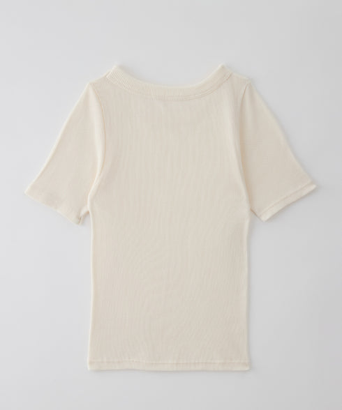 SHEER CREW NECK TEE