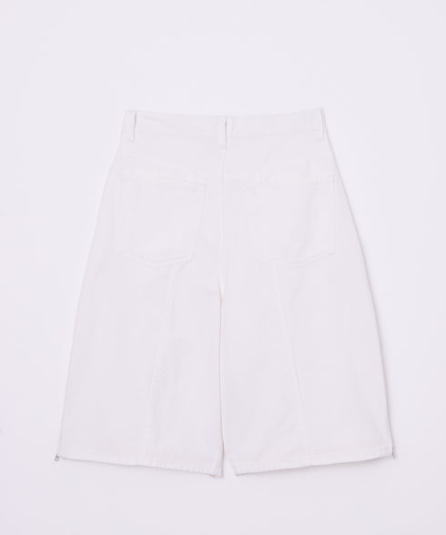 サイドジップボーイフレンドハーフデニムパンツ