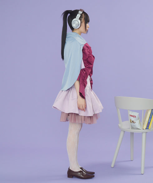 2WAYボリュームレイヤーチュニックベスト