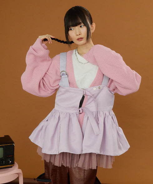 2WAYボリュームレイヤーチュニックベスト