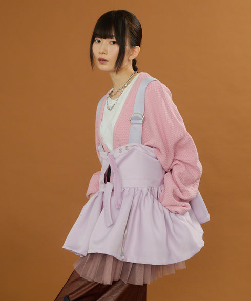 2WAYボリュームレイヤーチュニックベスト