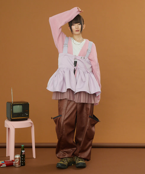 2WAYボリュームレイヤーチュニックベスト