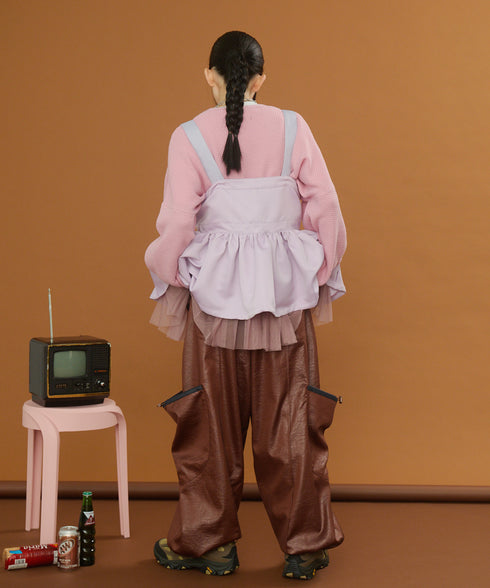 2WAYボリュームレイヤーチュニックベスト