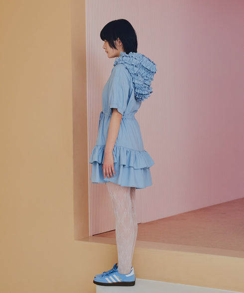 ワイルドギガフリルジップワンピース