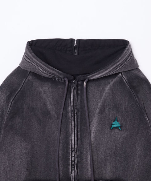 セーラーフードヴィンテージジップパーカー