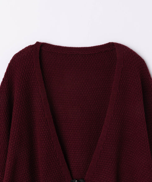 リラックスドローコードジップカーディガン