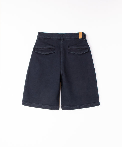 コンフォータブルデニム ツータック ハーフパンツ