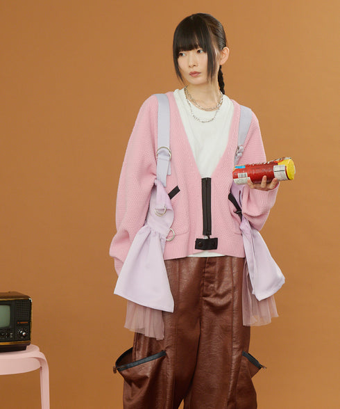 2WAYボリュームレイヤーチュニックベスト