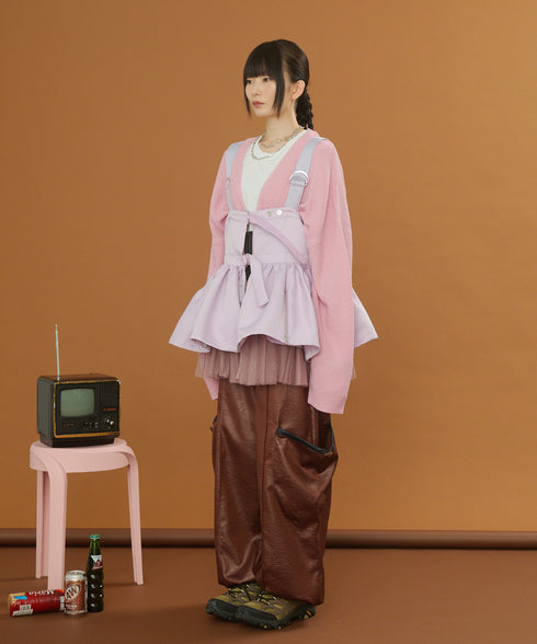 2WAYボリュームレイヤーチュニックベスト