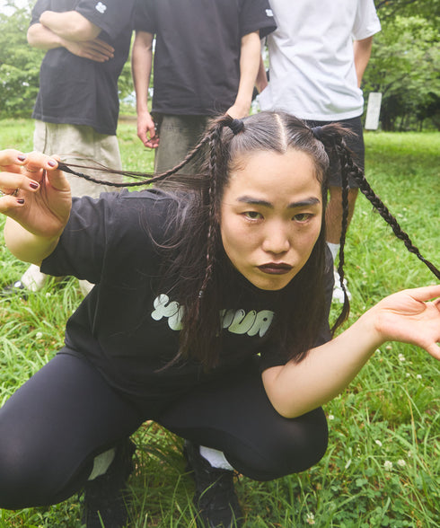 ふっぅにふっぅのTシャツ黒