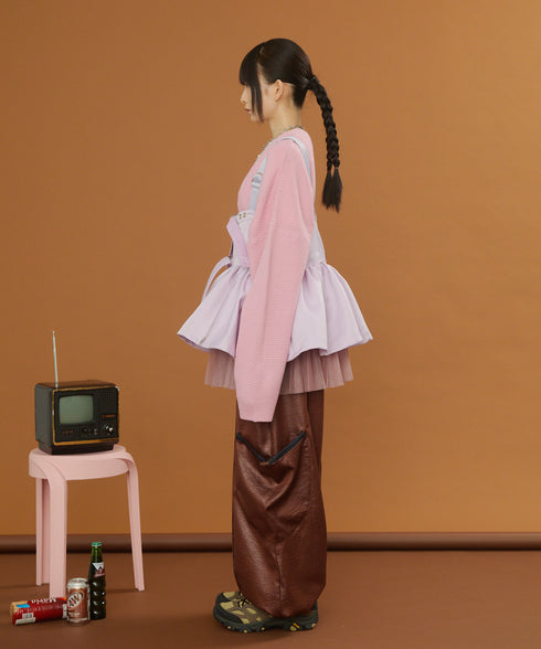 2WAYボリュームレイヤーチュニックベスト