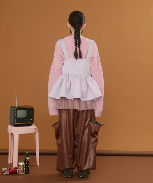 2WAYボリュームレイヤーチュニックベスト