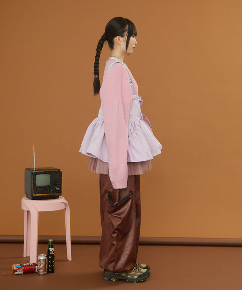 2WAYボリュームレイヤーチュニックベスト