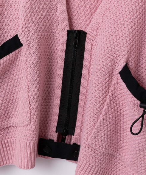 リラックスドローコードジップカーディガン