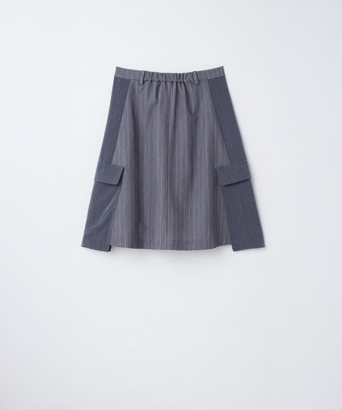 ストライプラップスカート&フレアパンツ