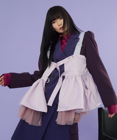 2WAYボリュームレイヤーチュニックベスト