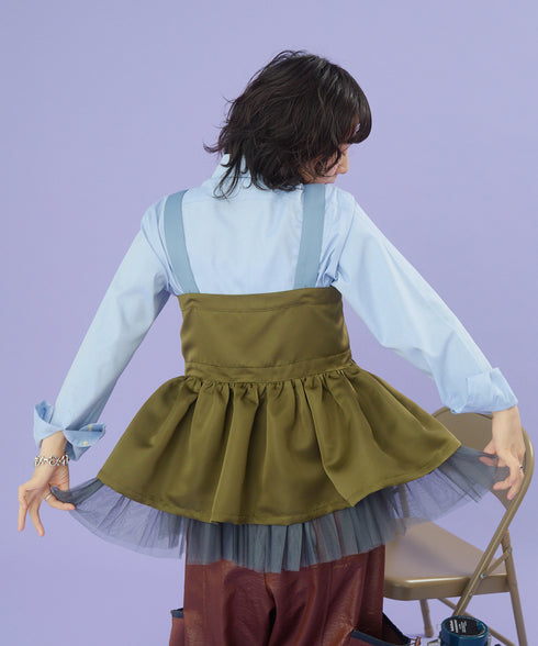 2WAYボリュームレイヤーチュニックベスト