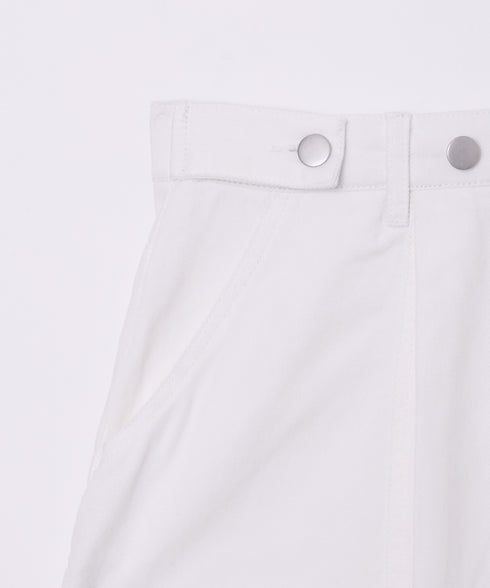 サイドジップボーイフレンドハーフデニムパンツ