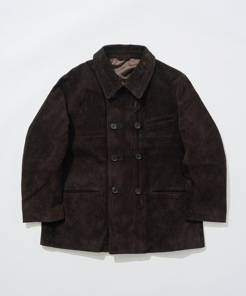 "Corbusier" double breasted suede jacket ideas from Yu-min&Kiuty