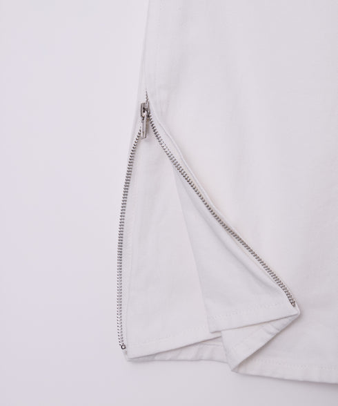 サイドジップボーイフレンドハーフデニムパンツ