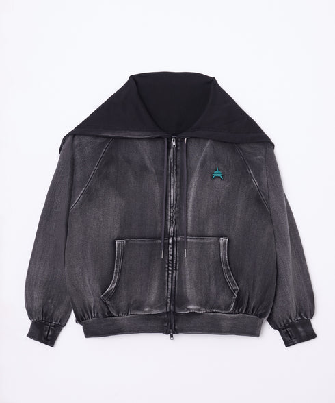 セーラーフードヴィンテージジップパーカー