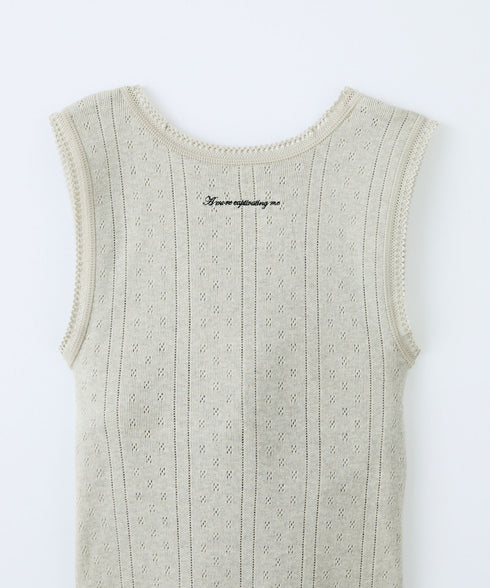 PALM CUP ORGANIC COTTON SLEEVELESS