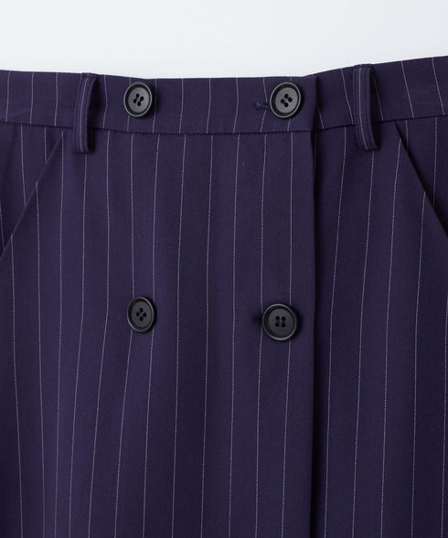 ストライプラップスカート&フレアパンツ