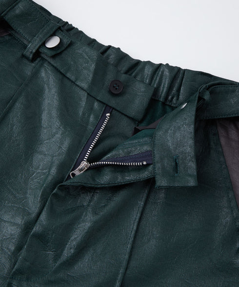 レザーライクアウトポケットカーゴパンツ