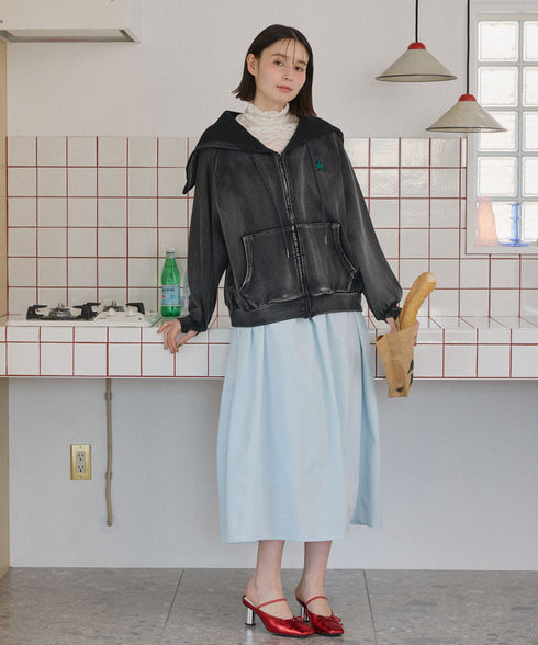 セーラーフードヴィンテージジップパーカー