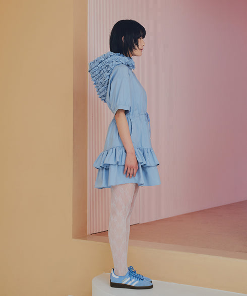 ワイルドギガフリルジップワンピース