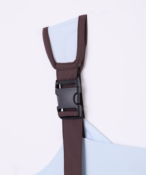 バックルショルダームードワンピース