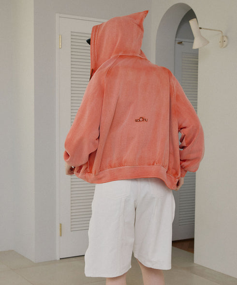 セーラーフードヴィンテージジップパーカー