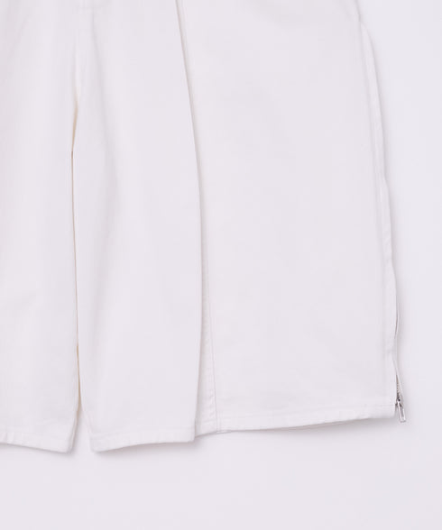 サイドジップボーイフレンドハーフデニムパンツ