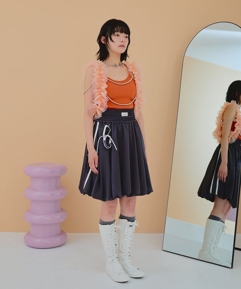 ボクシーバルーンスカート